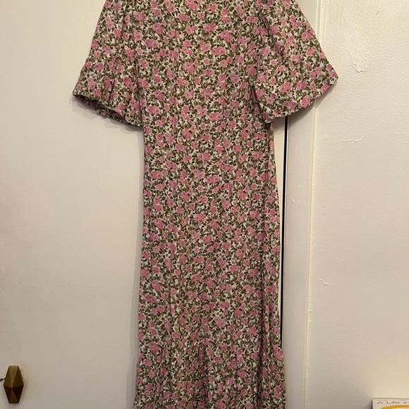 Sezane Laura dress, peonies print - Picture 5 of 7